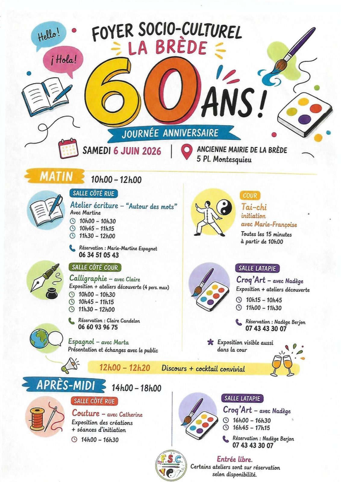 Programme FSC du 06 juin 2026