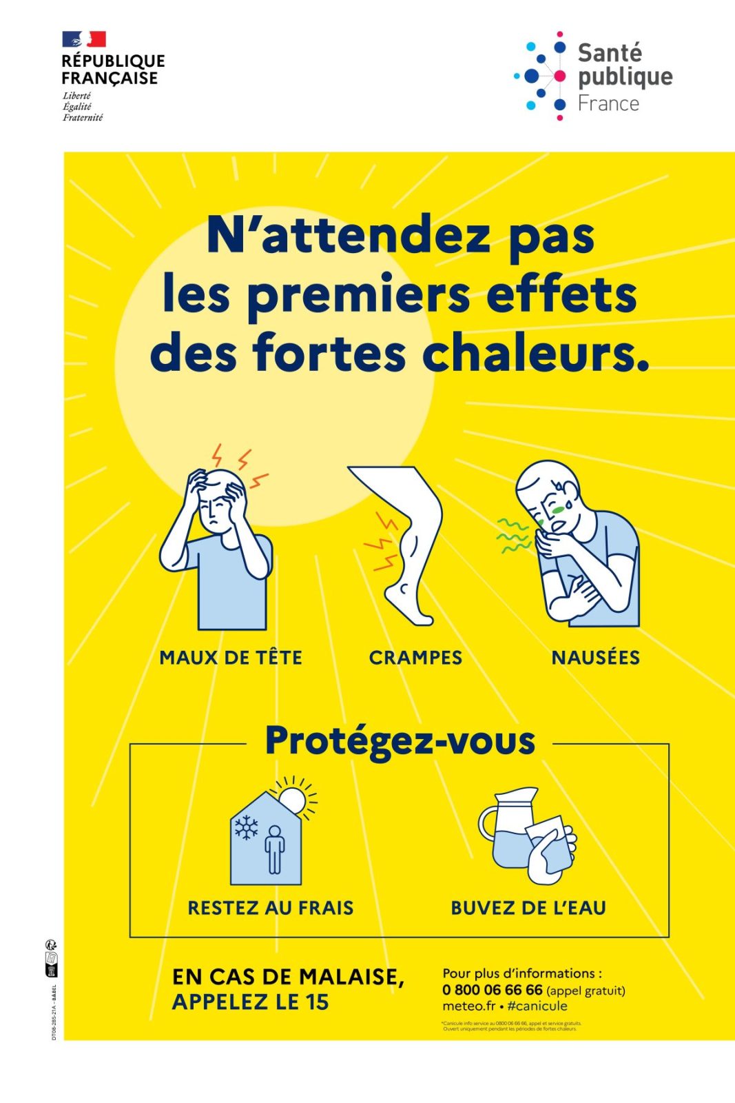 Affiche prévention cannicule